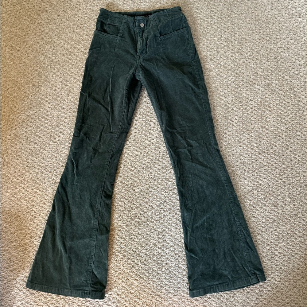 Women's Green Corduroy Pants